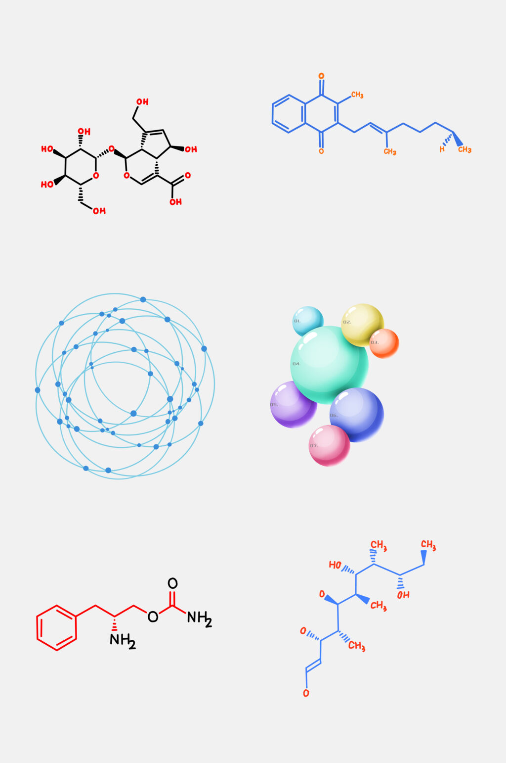 创意点线生物基因免抠设计素材素材