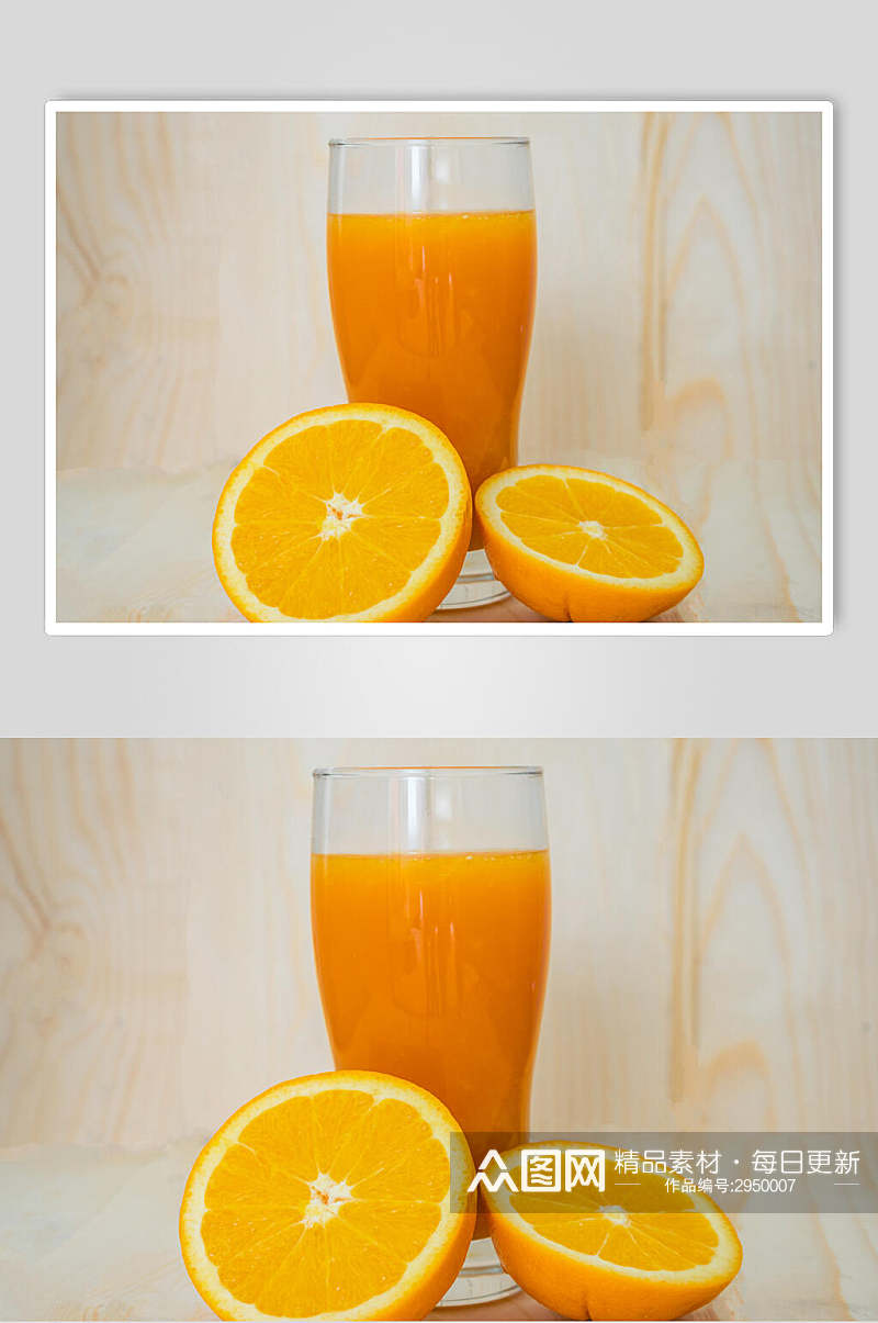 美味橙汁冰饮果汁夏日清凉摄影图素材