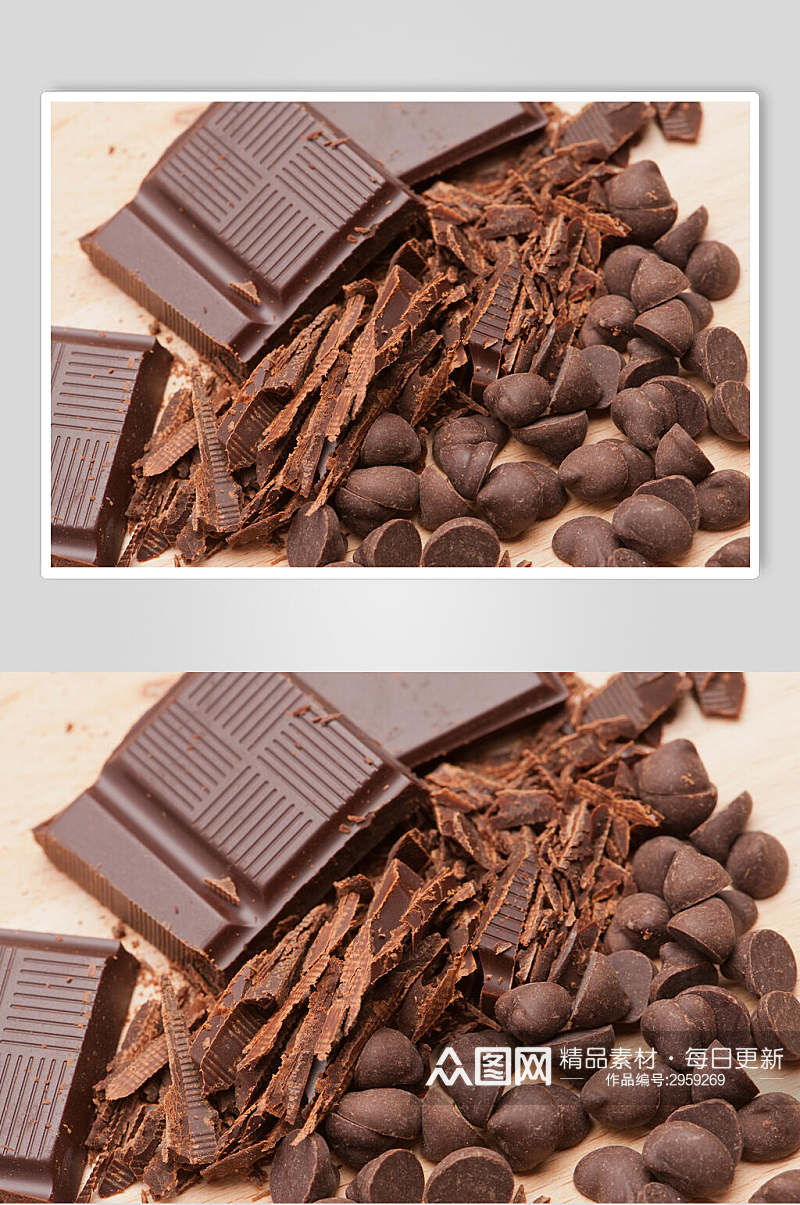 精品巧克力甜品糕点食品图片素材
