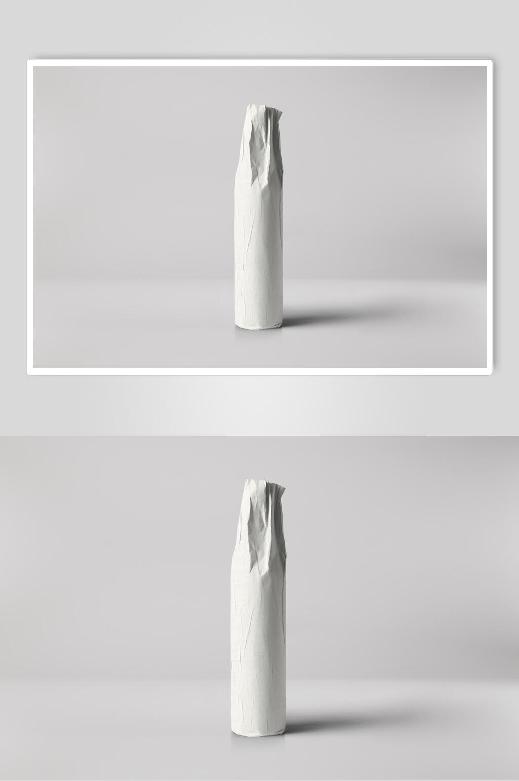 灰色简约立体留白红酒香槟展示样机素材