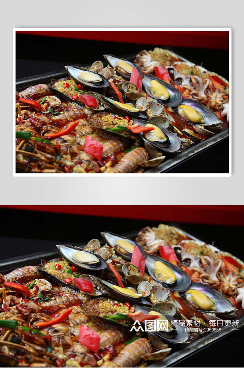 海鲜烧烤美食食品高清图片素材