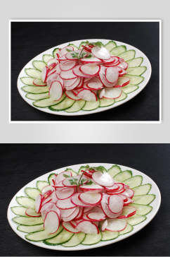 蔬菜凉菜素材冷拼食品摄影图片
