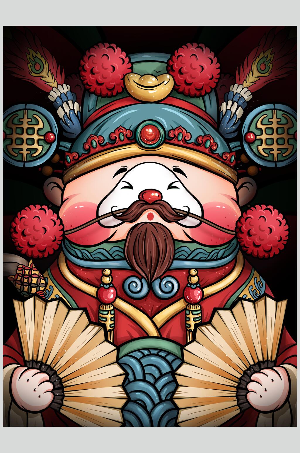 大气创意时尚戏剧人物插画素材素材