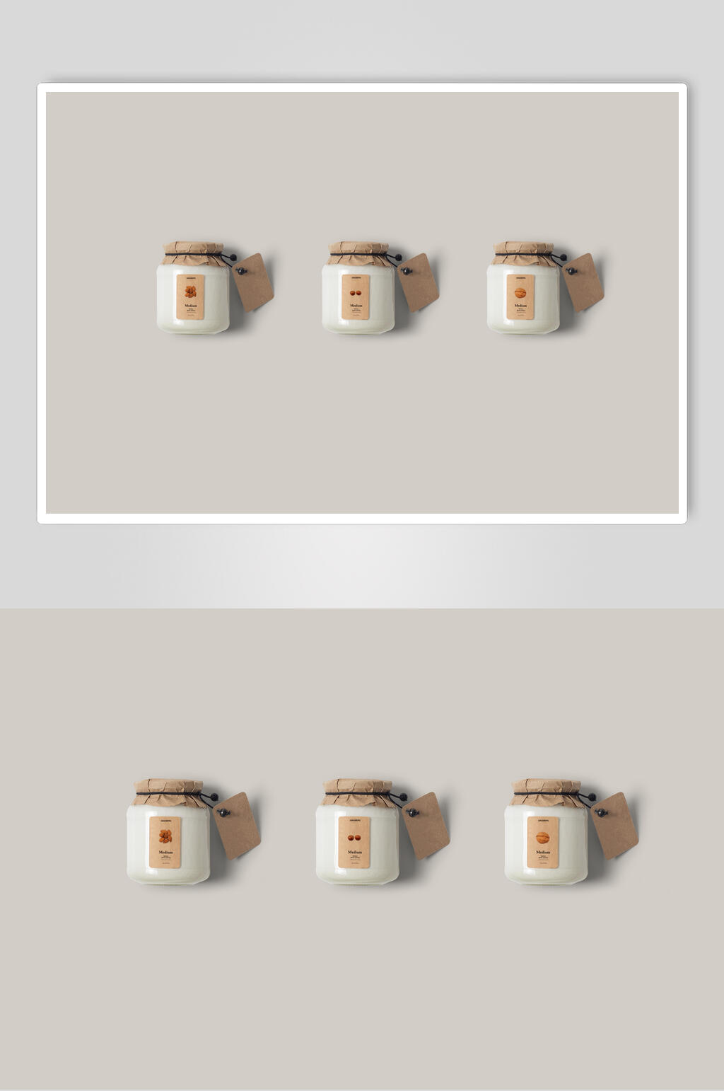 简洁食品零食包装罐样机素材