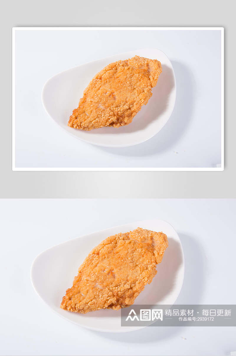 爆浆鸡排美食摄影图片素材