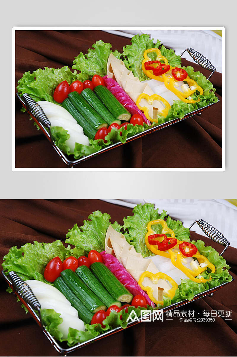 招牌蔬菜凉菜素材冷拼图片素材