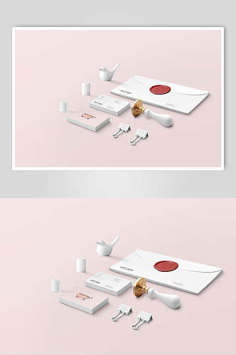 信封网红餐饮业VI系列设计样机