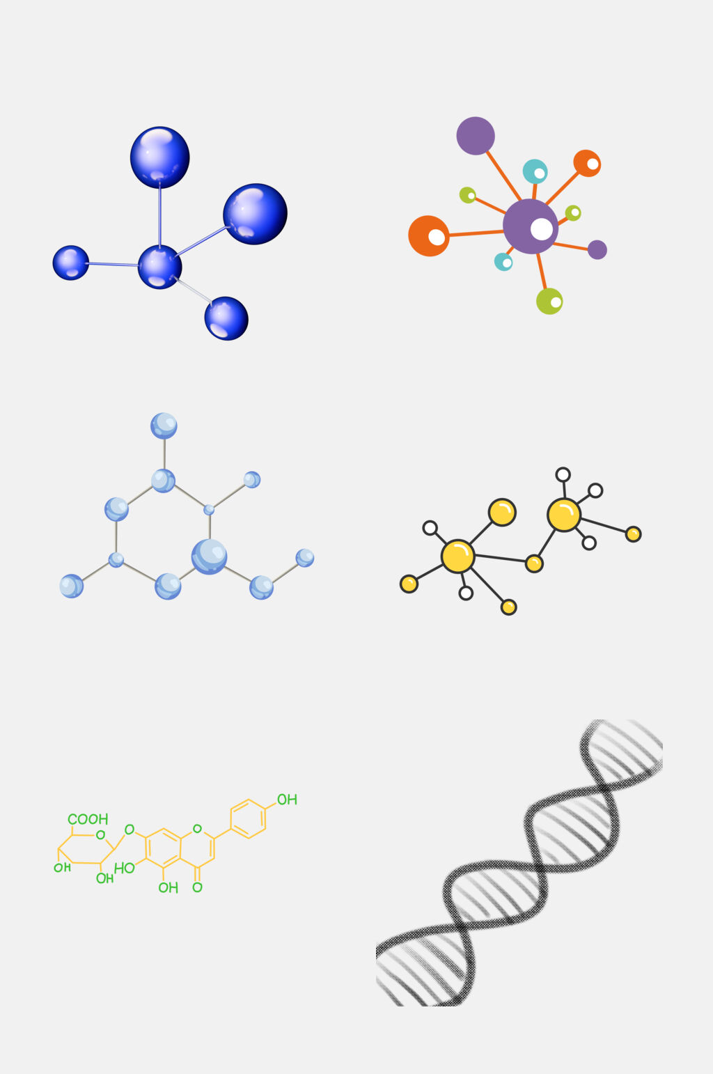 分子结构生物基因免抠素材素材