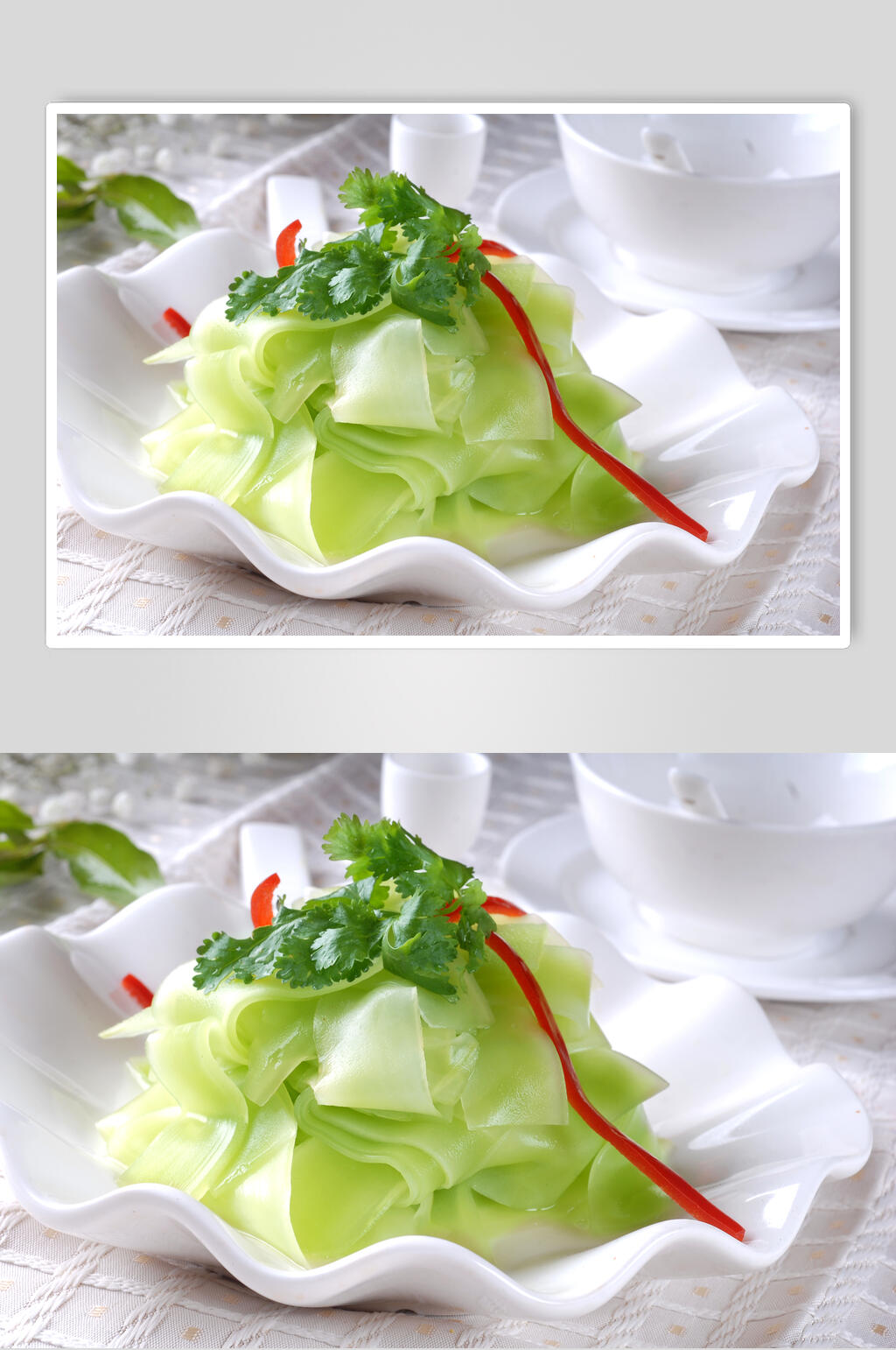 莴笋凉菜素材冷拼高清图片素材