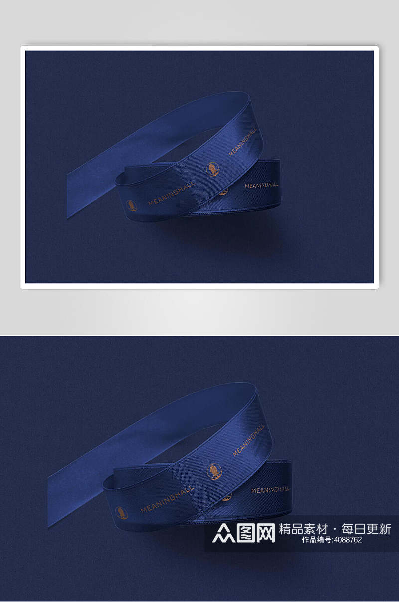 经典大气深蓝品牌VI设计展示样机素材
