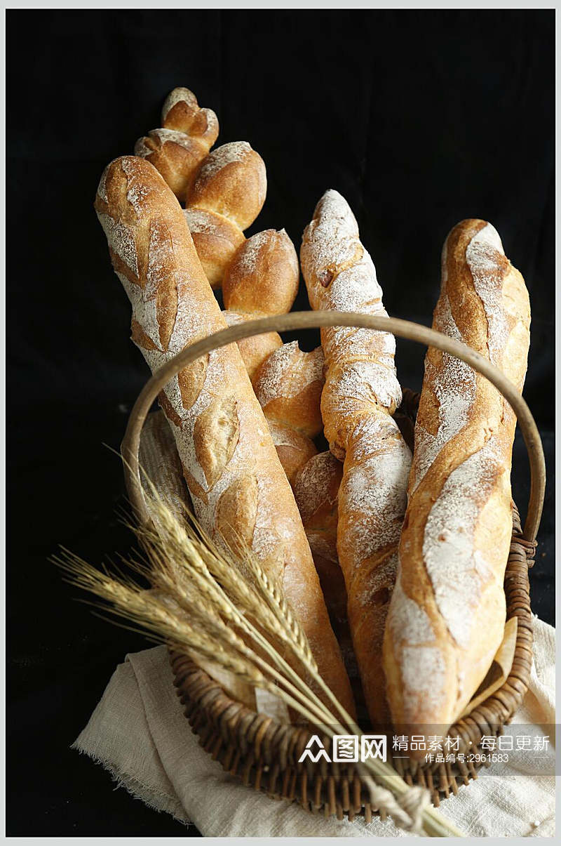 麦香面包素材高清图片素材