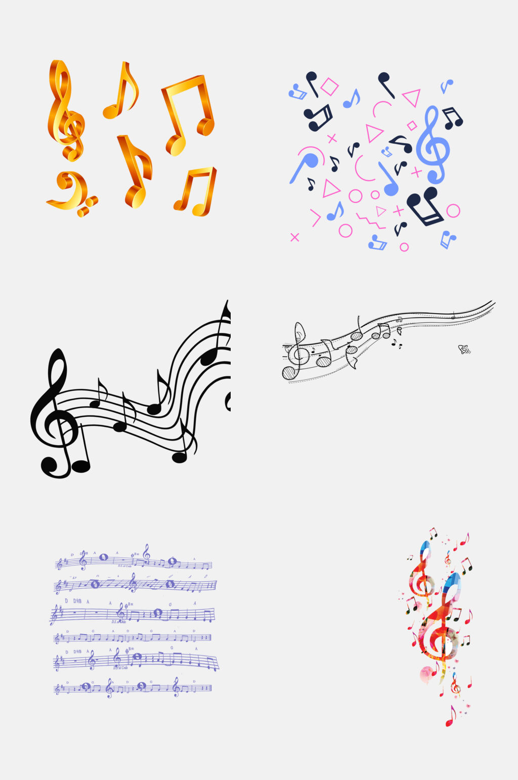 音乐音符免抠素材素材