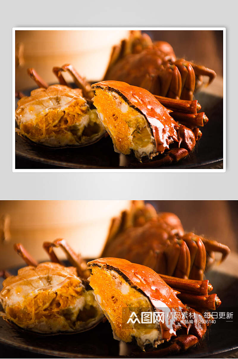 时尚美味螃蟹大闸蟹美食摄影图片素材