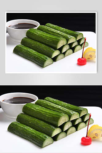 黄瓜凉菜素材冷拼图片