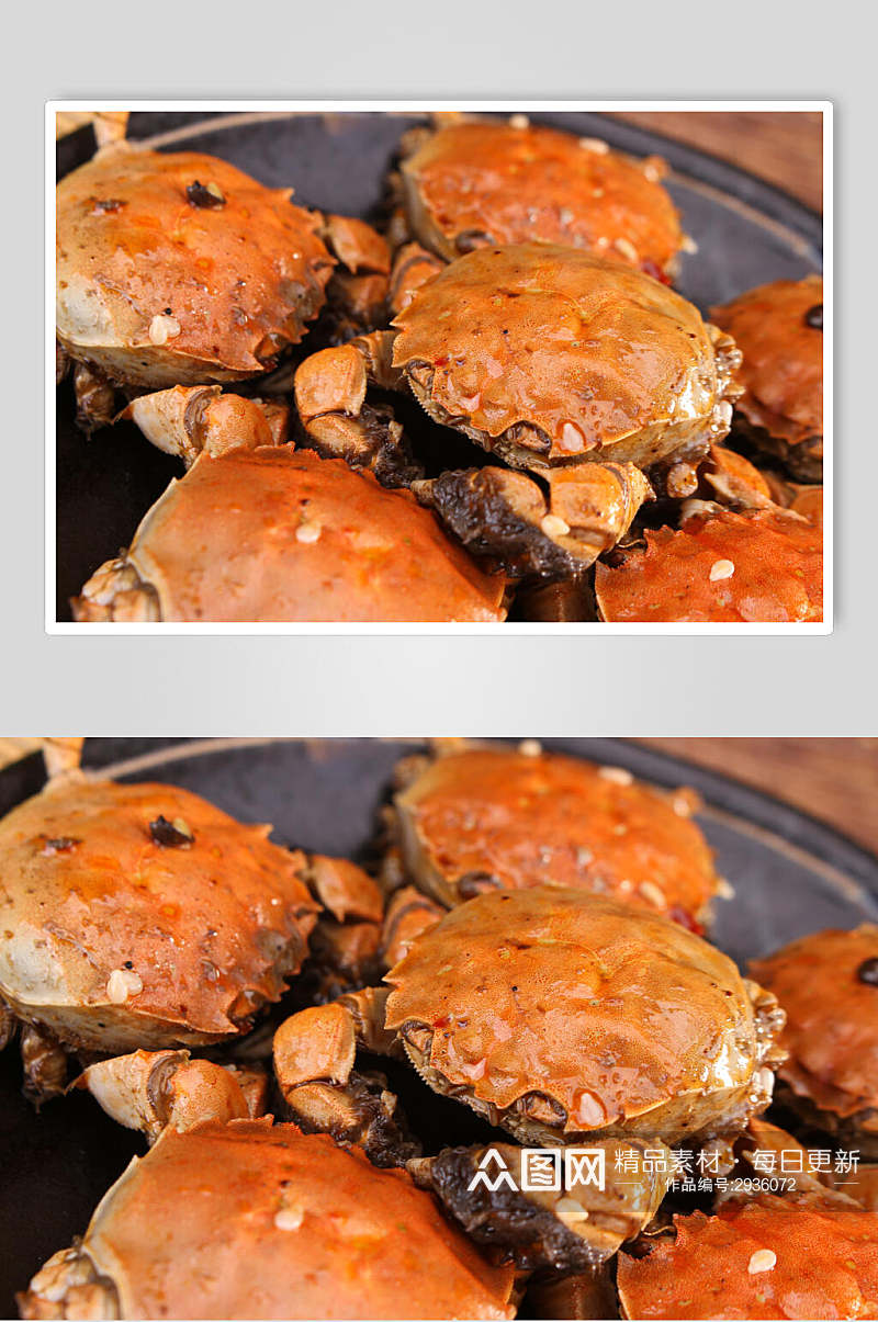新鲜海鲜螃蟹大闸蟹美食高清图片素材