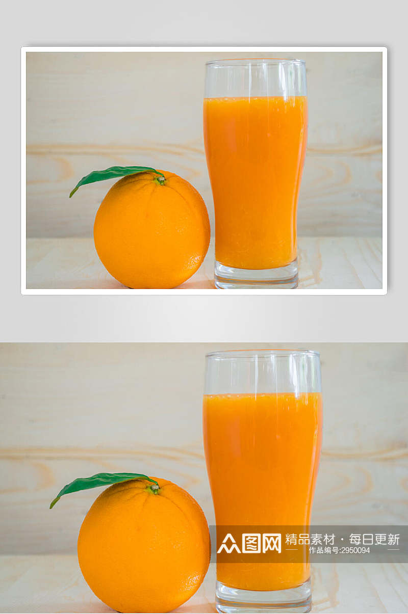 美味橙汁冰饮果汁夏日清凉摄影图素材