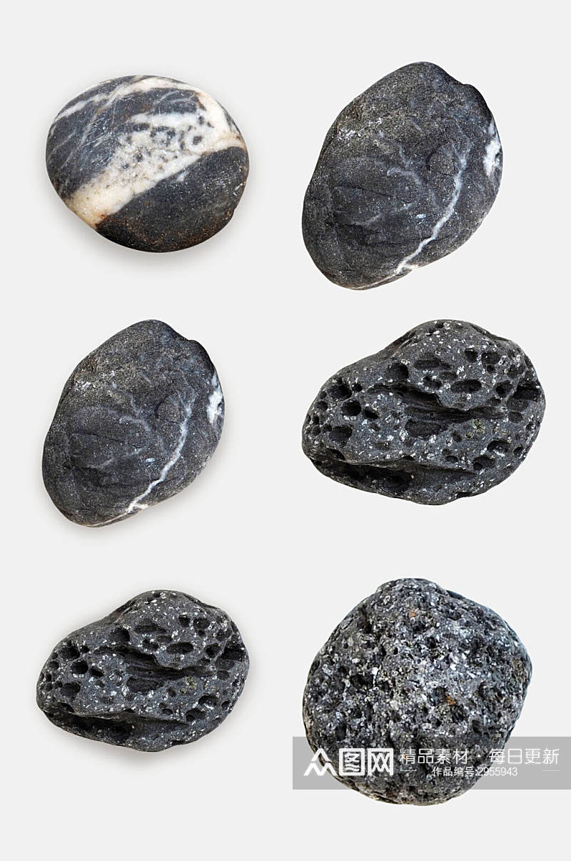 黑色石头免抠素材素材