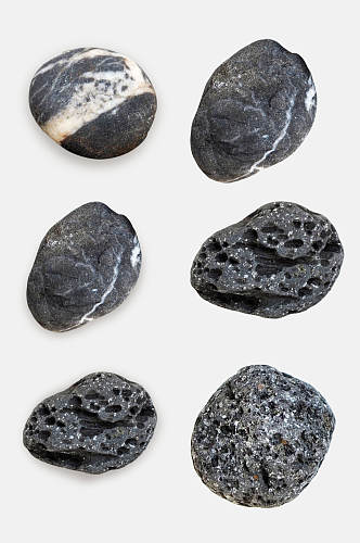 黑色石头免抠素材