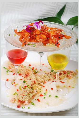 蒜蓉海鲜生鲜食品高清图片