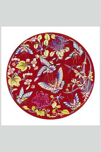 传统中国古代服饰纹样图片