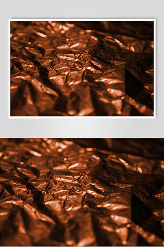 褶皱铜金属质感贴图摄影图片