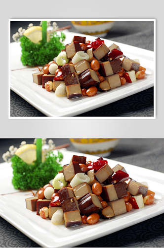 特色豆腐干凉菜素材冷拼高清图片