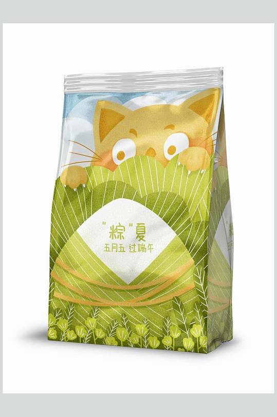 粽子美食包装图片-粽子美食包装效果图-粽子美食包装设计素材下载