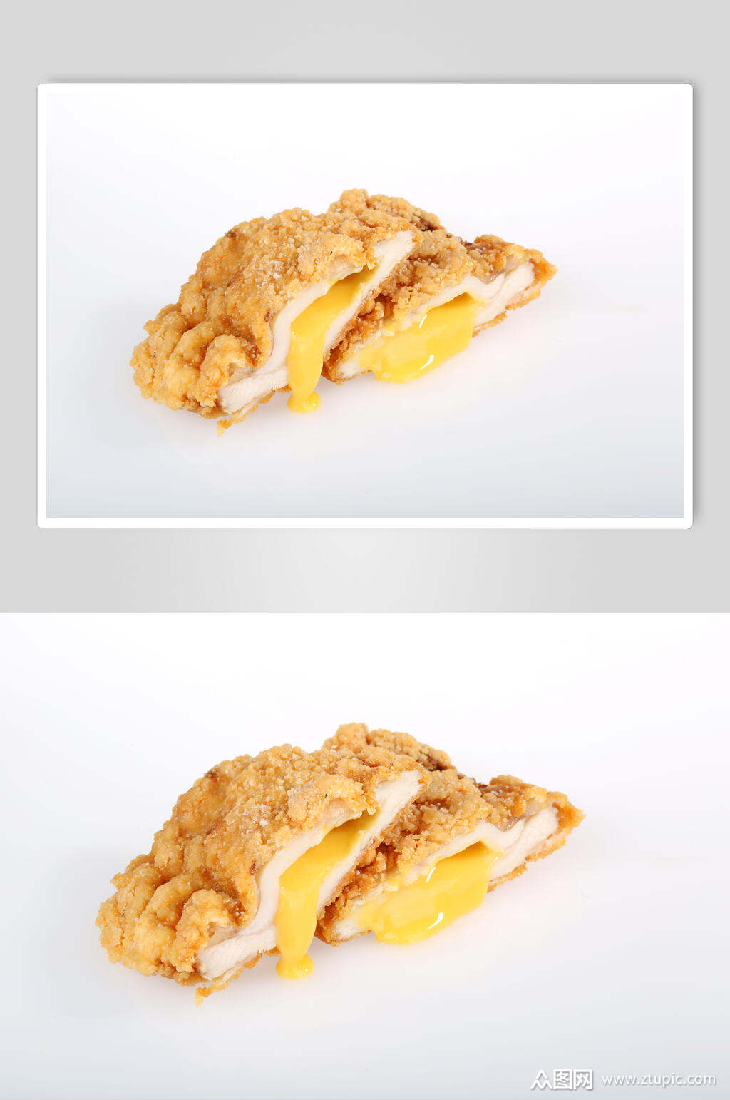 爆浆鸡排美食摄影图片素材