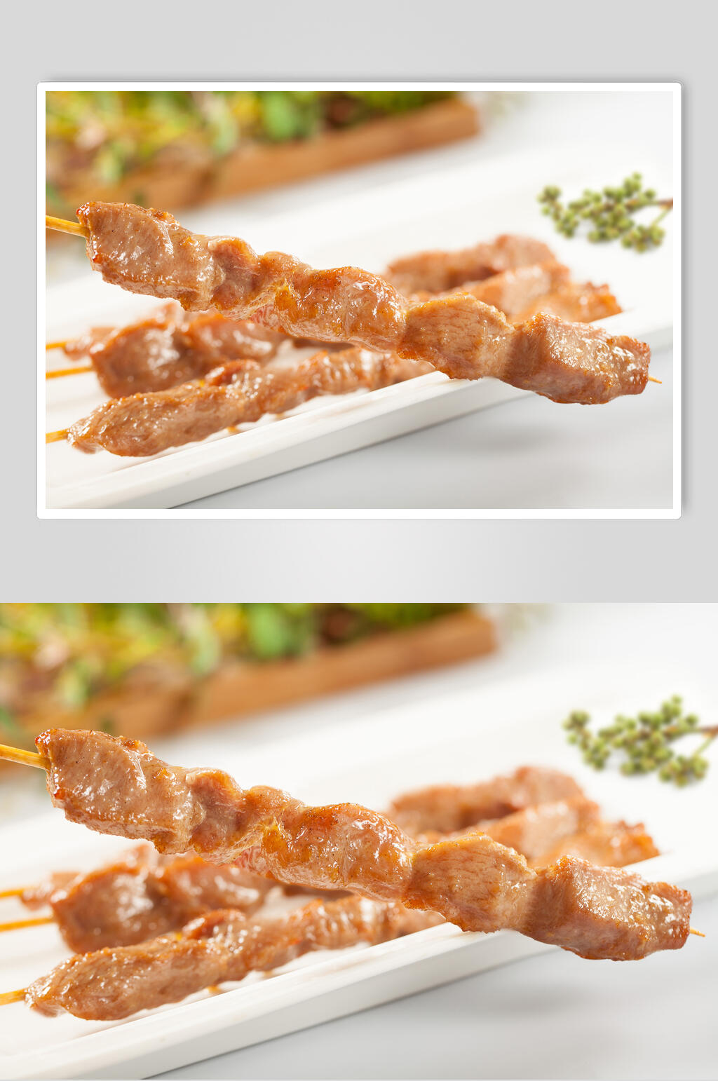 藤椒猪肉串图片素材