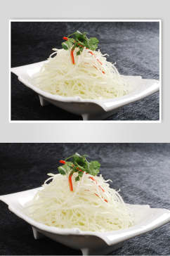 土豆丝凉菜素材冷拼食品摄影图片