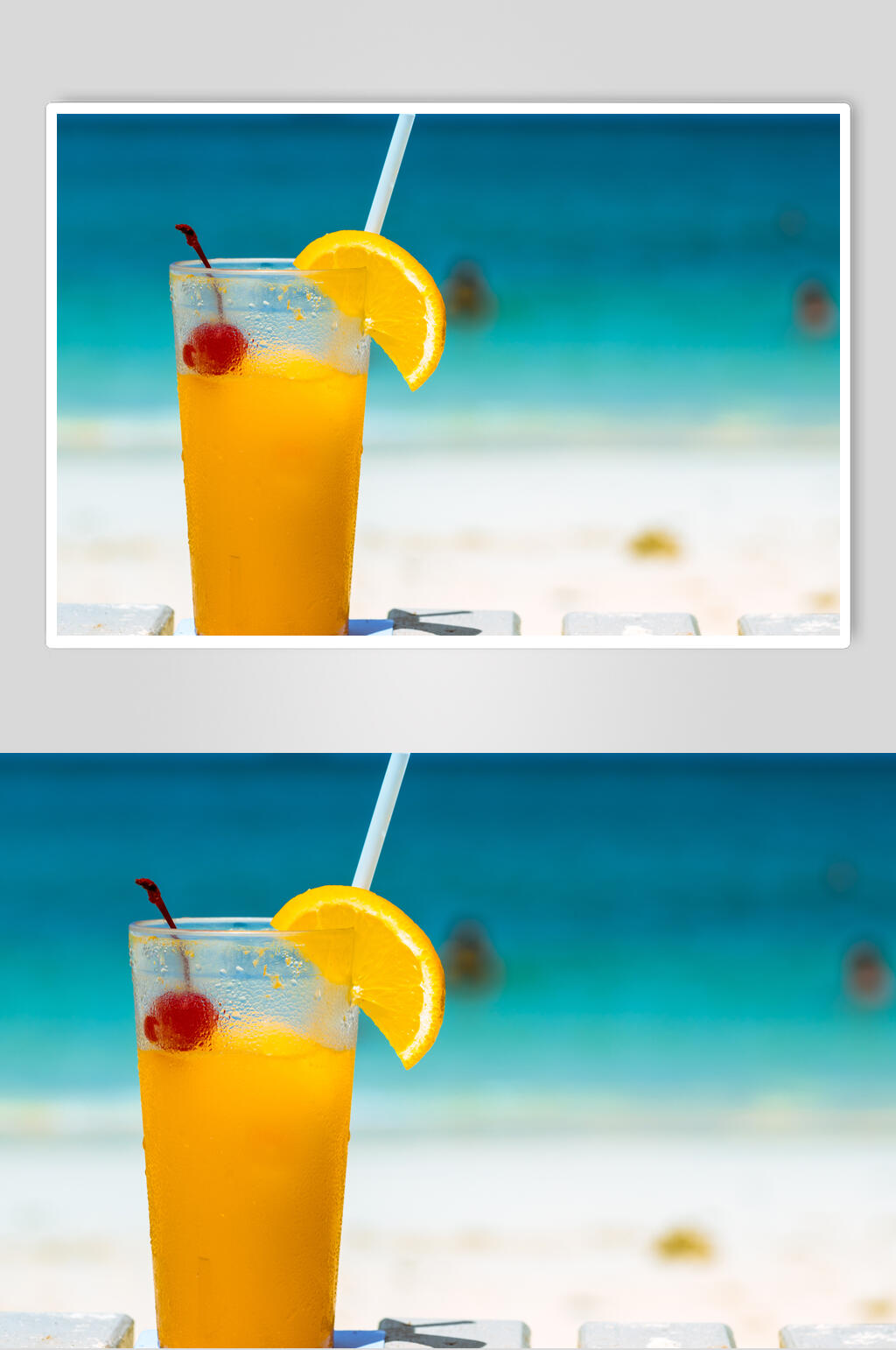 海洋风食物果汁夏日清凉摄影图素材