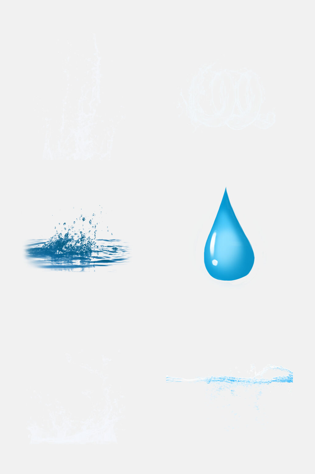 简洁大气水滴水纹免抠素材素材