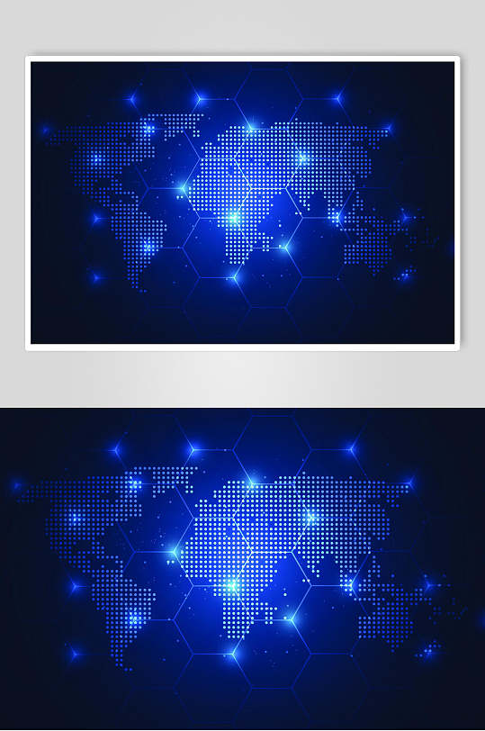世界地图科技互联网矢量素材