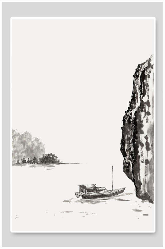 古风黄黑高端大气中国风竖版背景