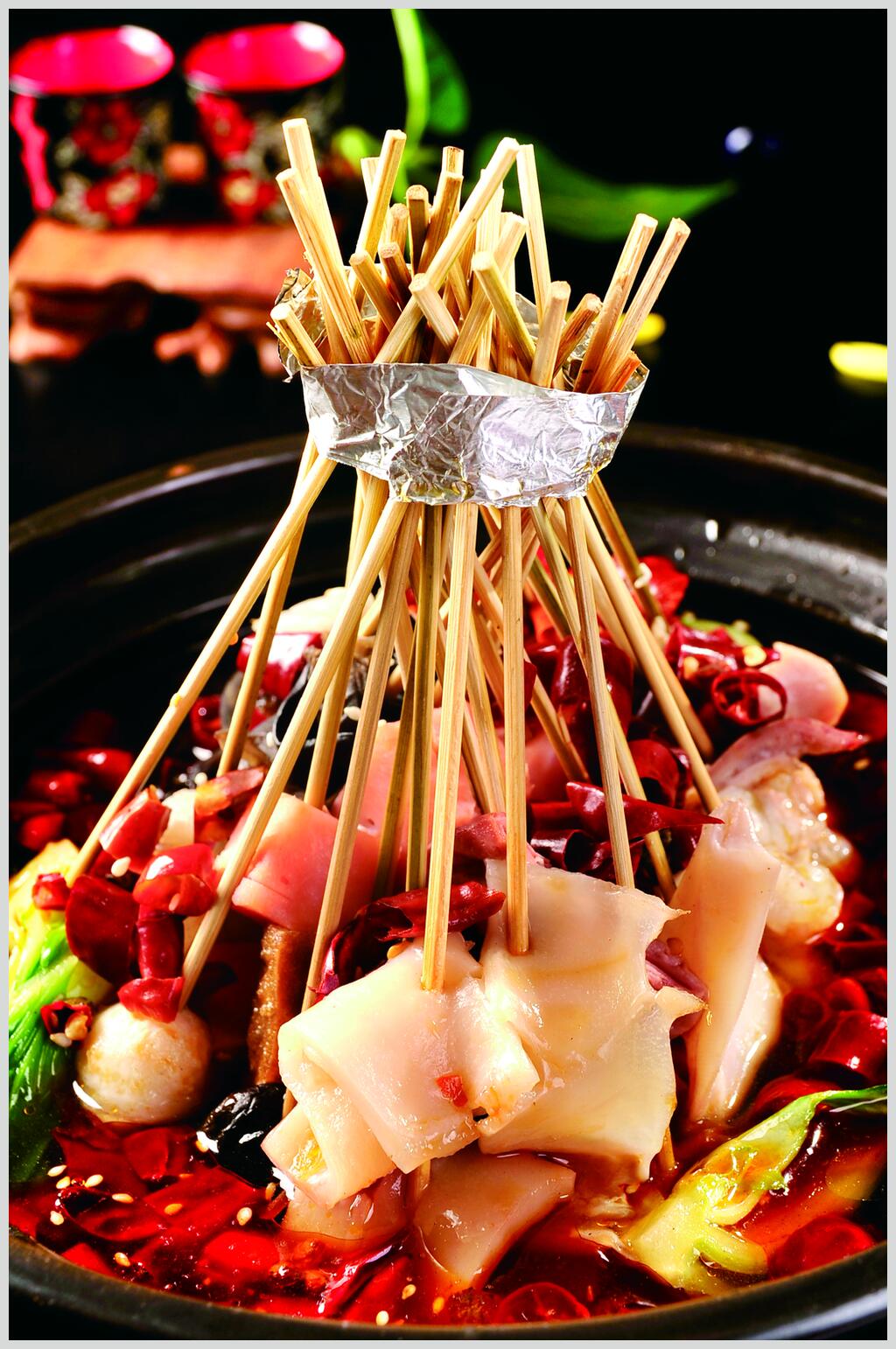 香辣美味麻辣串串图片素材
