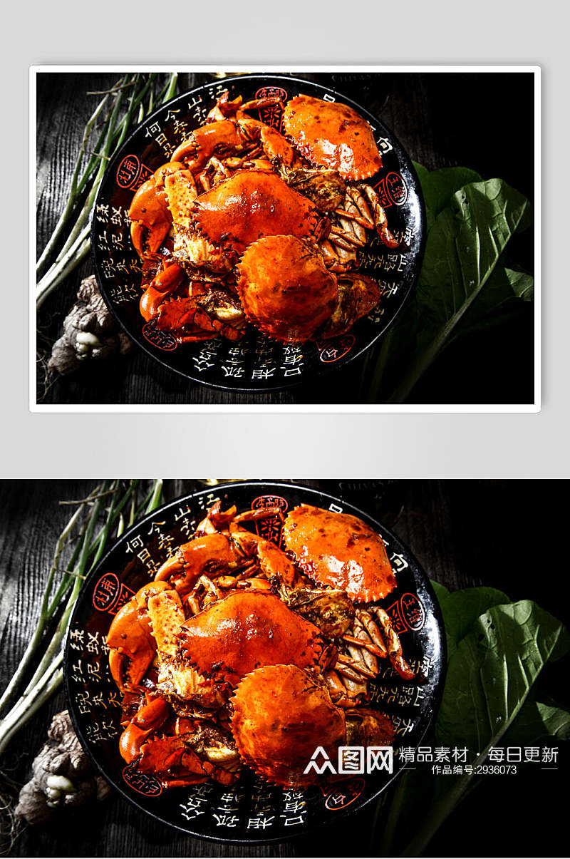 日式海鲜螃蟹大闸蟹美食高清图片素材