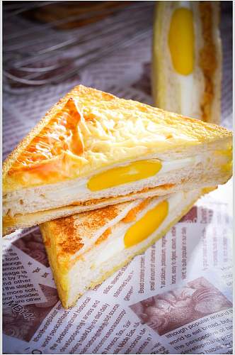 三明治美食面包素材图片