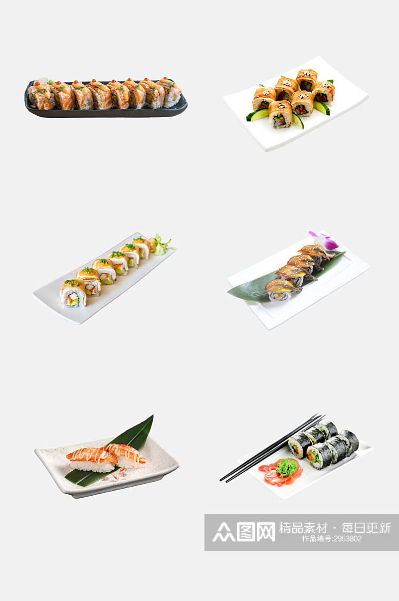 美味寿司美食免抠素材素材