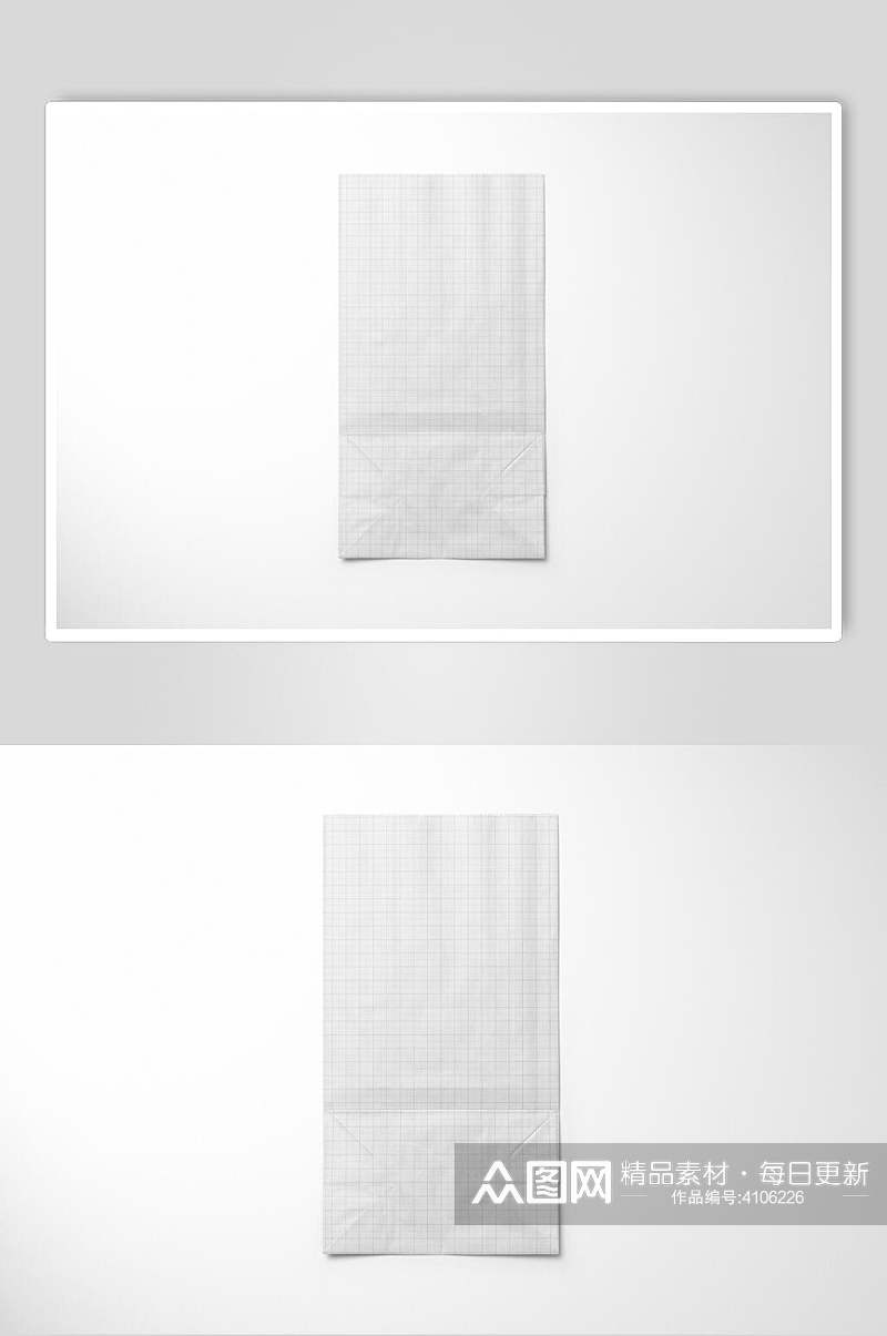 长方形纸张样机设计素材