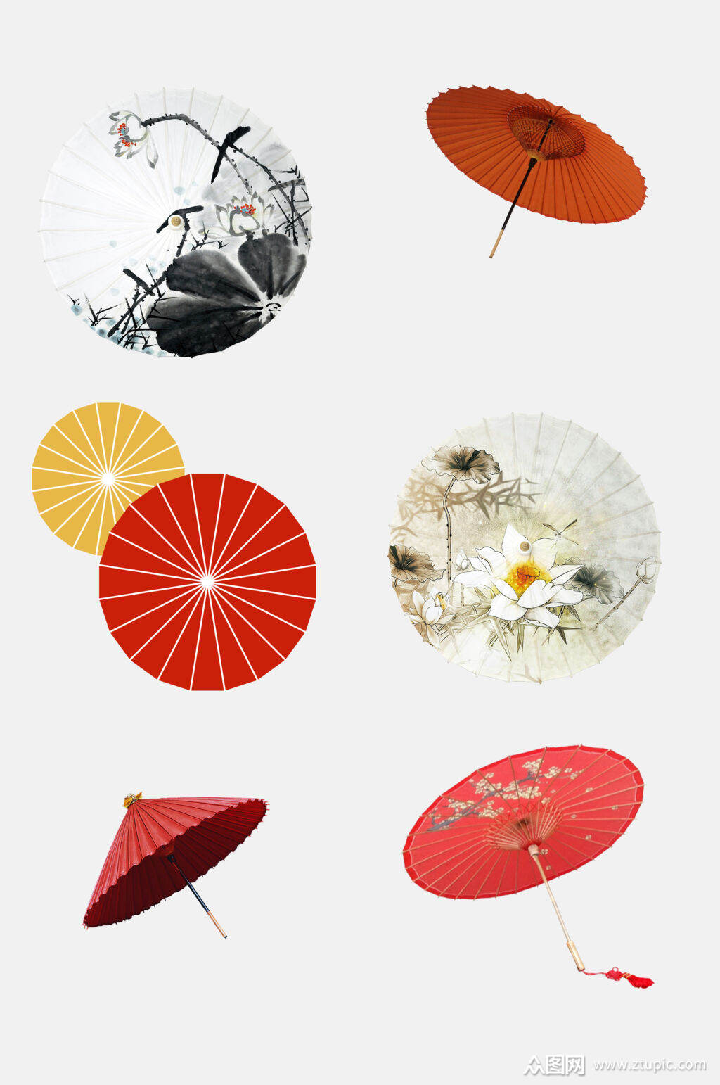 中国风油纸伞免抠素材素材