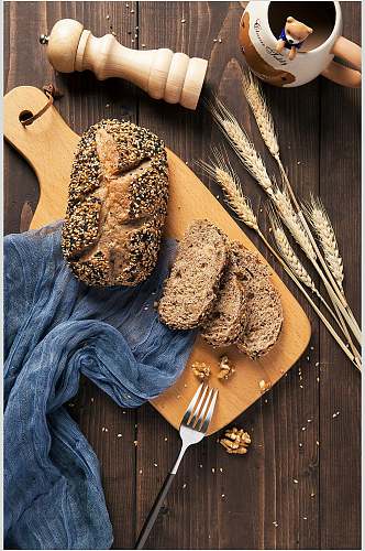麦香食物面包素材图片