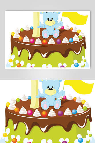 卡通甜品蛋糕食品图片