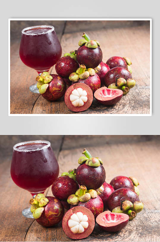 山竹汁夏日清凉摄影图