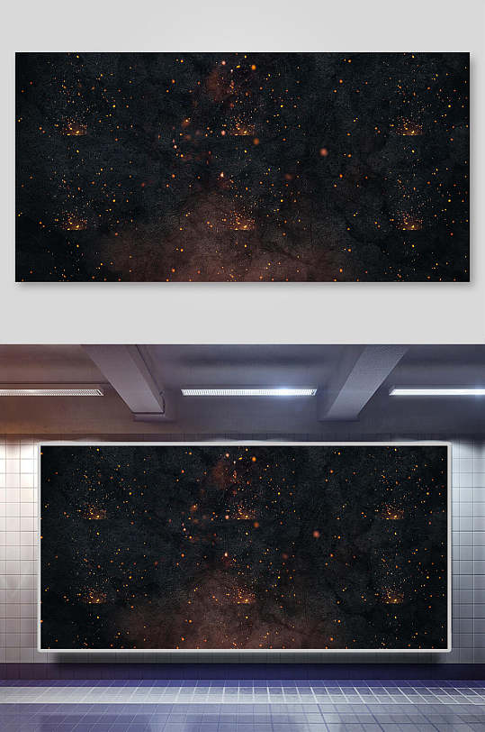 渐变星空黑科技感空间论坛会议背景