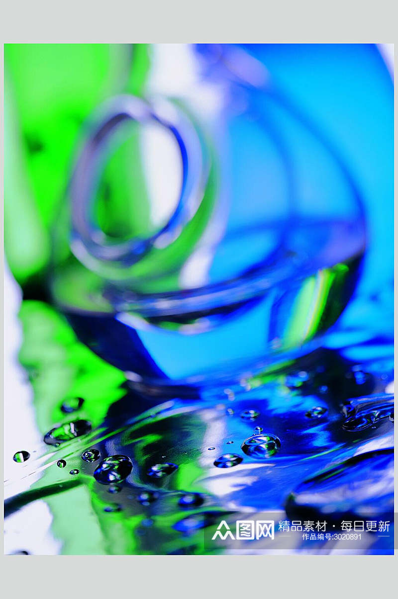 蓝色梦幻果汁饮料摄影图素材