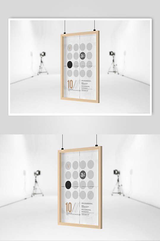 展览海报印刷贴图样机