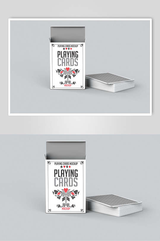 包装盒扑克牌纸牌样机