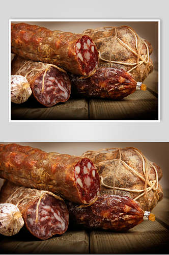 腊肉猪肉肉类摄影图
