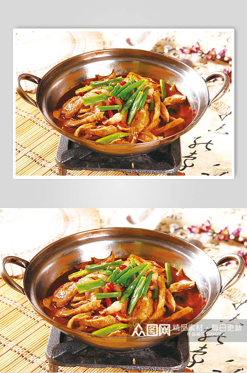 干锅家常菜面条面食美食图片素材