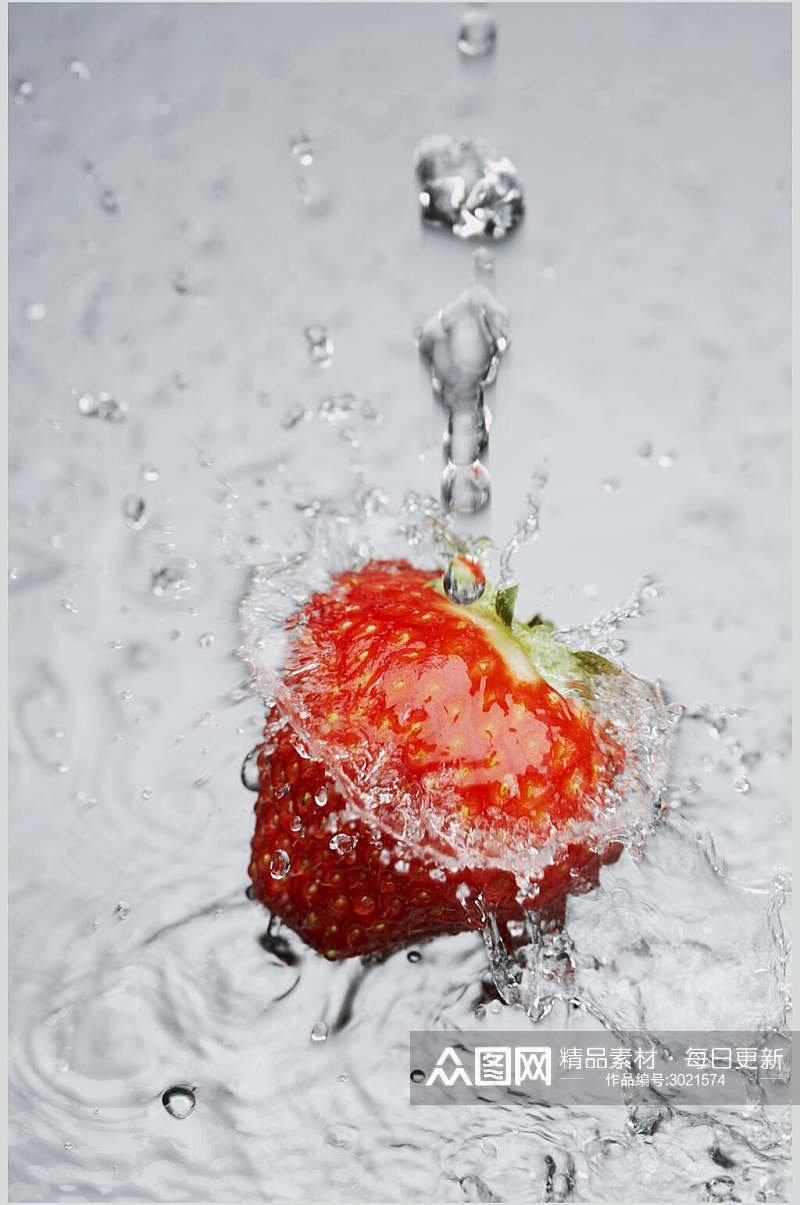 新鲜草莓蔬菜水果食品摄影图片素材